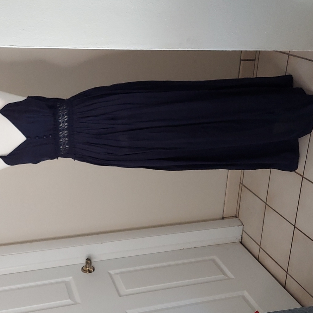 Navy maxi dress